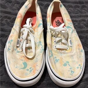 VANS x Disney Ariel Lace-Up Sneakers Women the Little Mermaid, Size 6.5